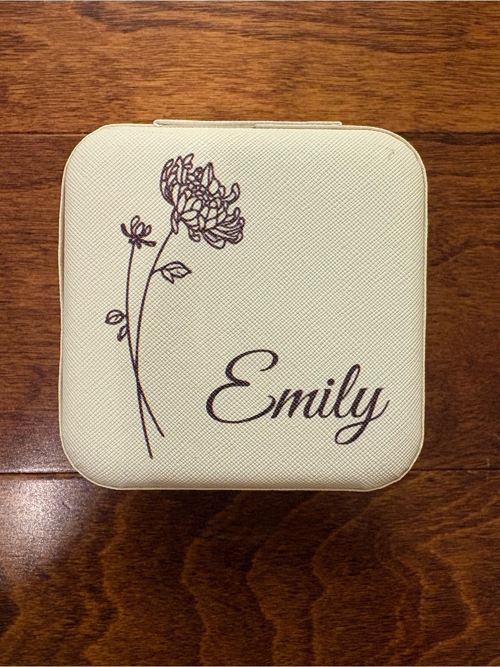 Personalized Jewelry Case with Name Emily